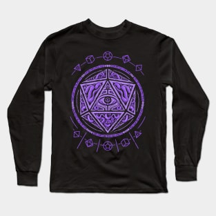 Purple Eldritch D20 Long Sleeve T-Shirt